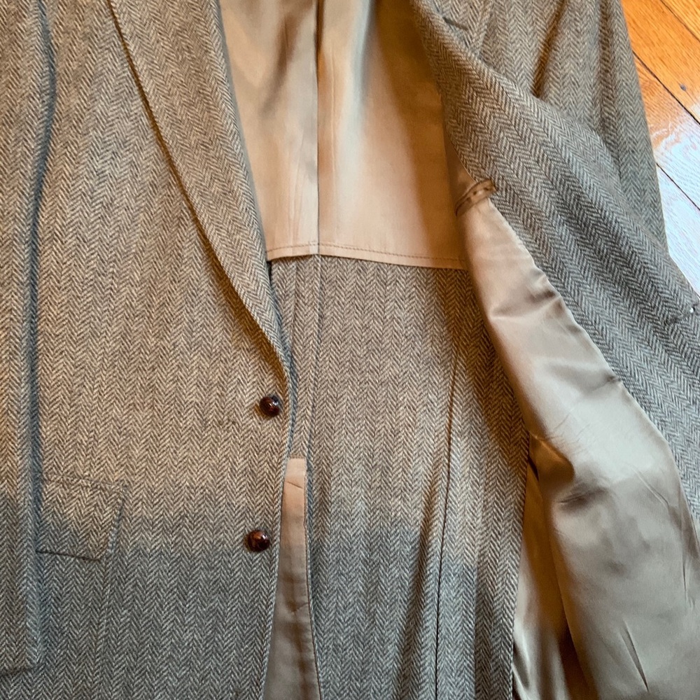 Mens Herringbone Blazer - Picture 2 of 3